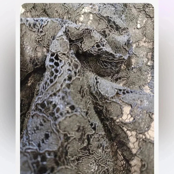 DVF Diane Von Furstenberg KIERNAN Black Lace Full
Pleated Skirt Sz 10 - Picture 12 of 13